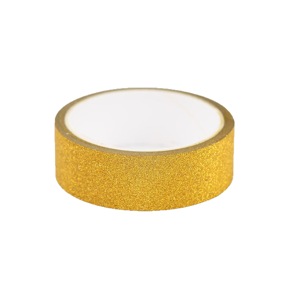 Factory supply pure white silver powder small tube glitter powder tape creative decoration Halloween gold powder tape wholesale