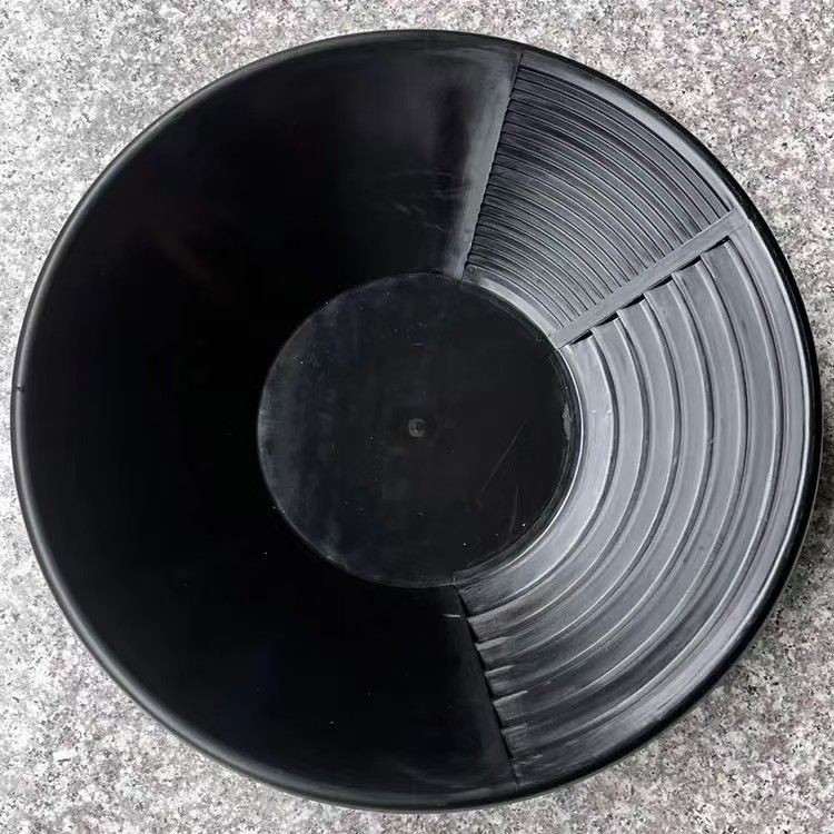 Wear-resistant and fall-resistant thickened plastic gold panning plate hand-cranked washing gold basin gold screening tools beneficiation washing gold basin batch