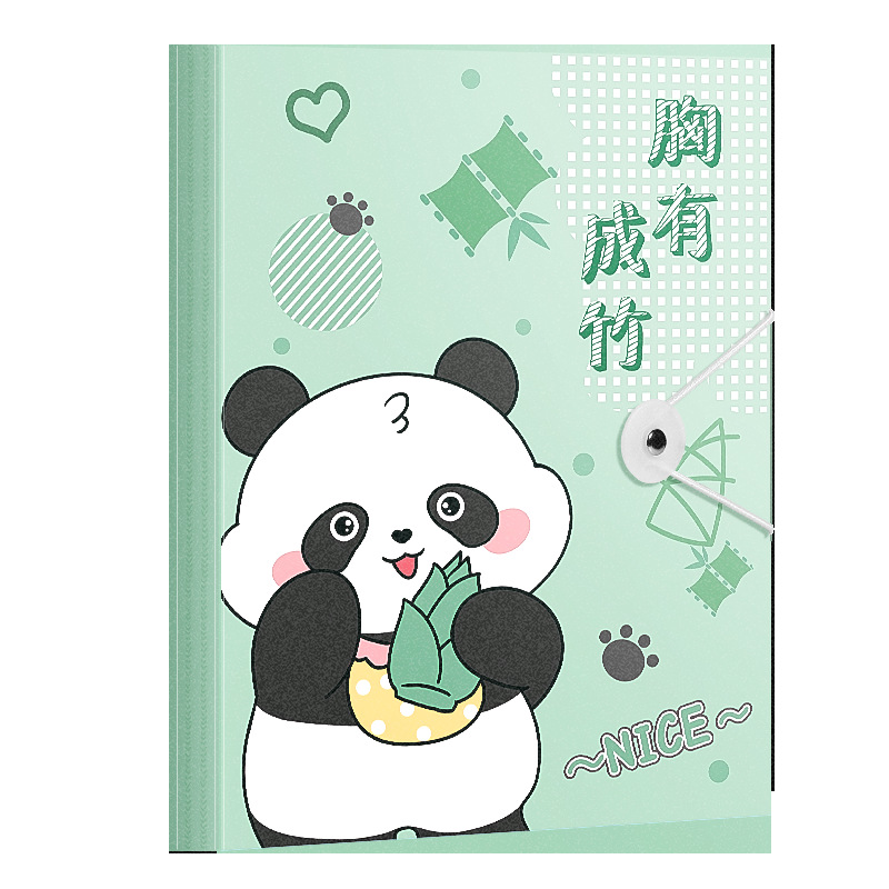 Back-To-School A4 Cartoon Information Book Insert Folder Transparent Information Collection Book Student Certificate Test Paper Storage Book