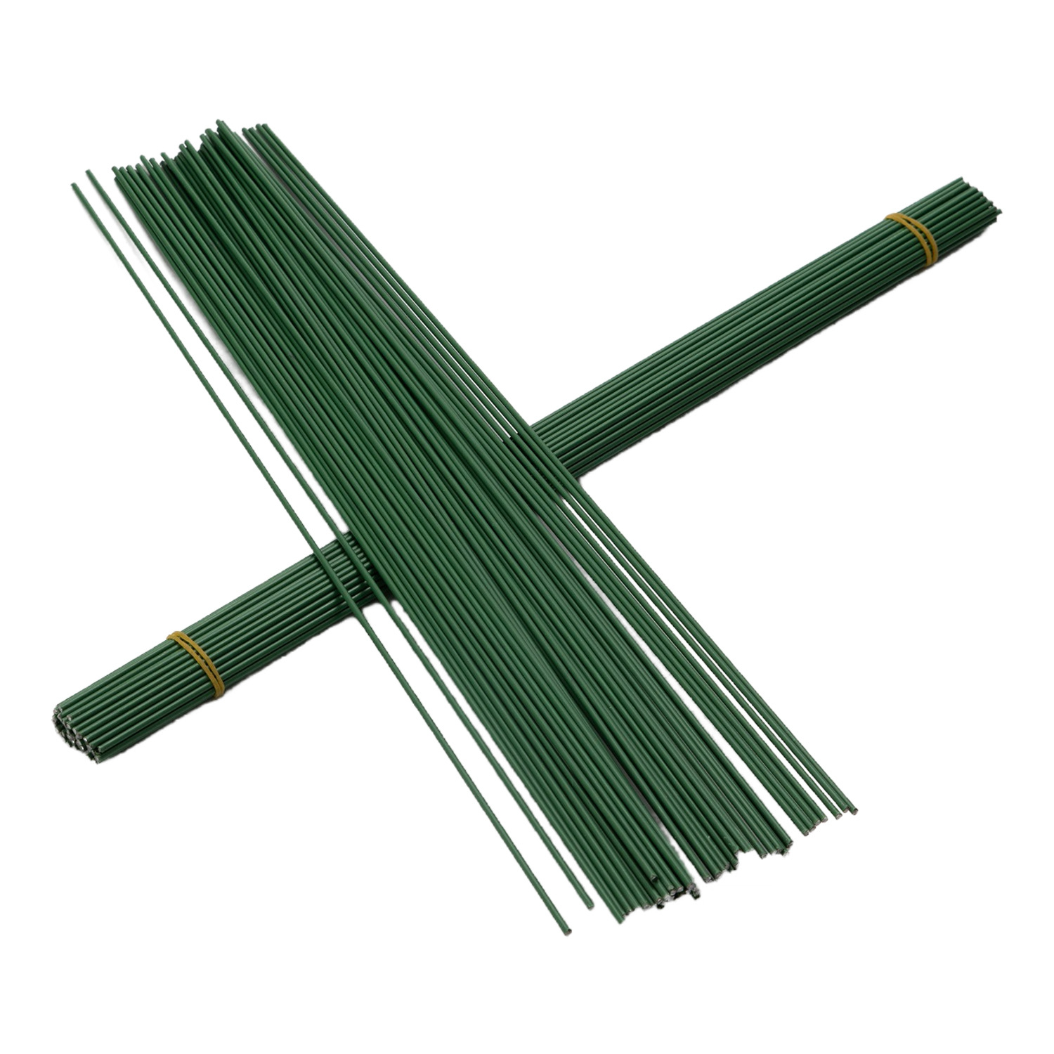 No. 2 Plastic Wrapped Flower Pole Valentine's Day Wool Flower Rose DIY Hand-Knitted Flower Pole Wholesale Twist Stick Accessories