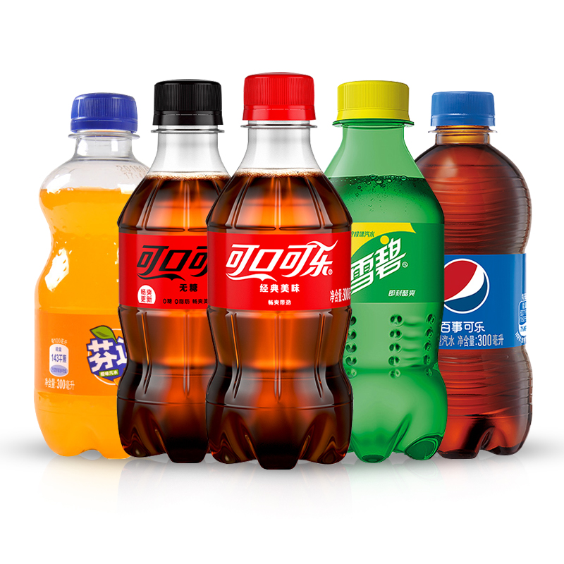 Coca-Cola 300ml Small Bottle Beverage Sprite 12-Pack Coke Fanta Wholesale Full Box Free Shipping Carbonated Drink
