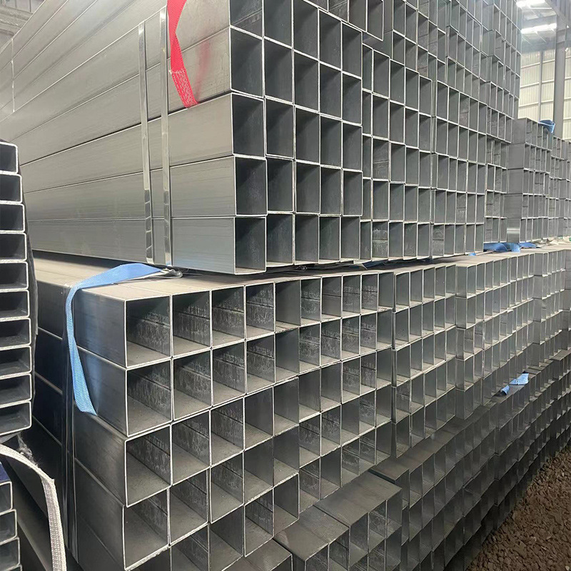 in stock zinc aluminum magnesium square tube S350 photovoltaic sunshine room square tube zinc aluminum magnesium square rectangular tube manufacturers wholesale