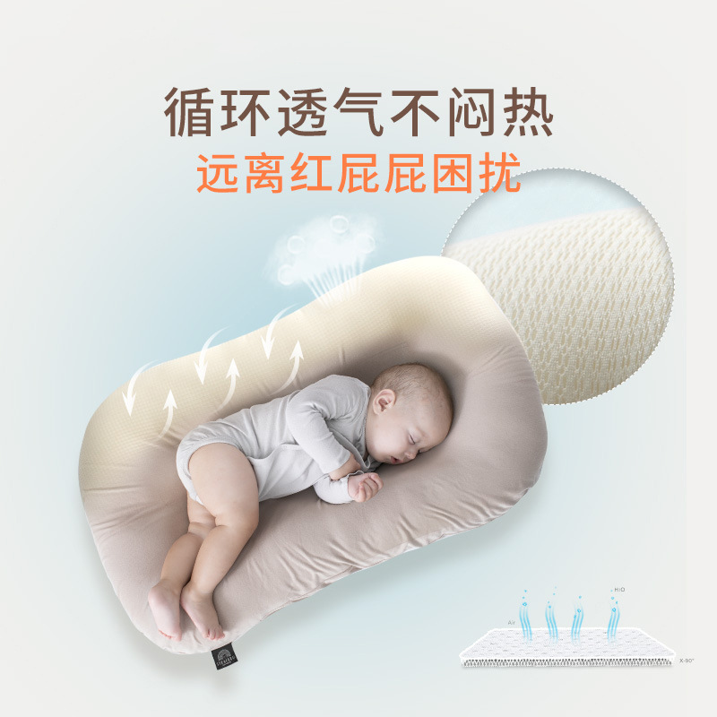 Plaid Baby Bed-In-Bed Newborn Baby Soothing Anti-Jump Sleep Artifact Portable Removable Baby Bionic Bed