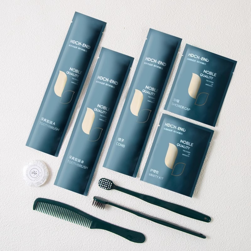 Homestay hotel disposable toiletries suit home hospitality hotel special toothbrush with toothpaste wholesale Logo