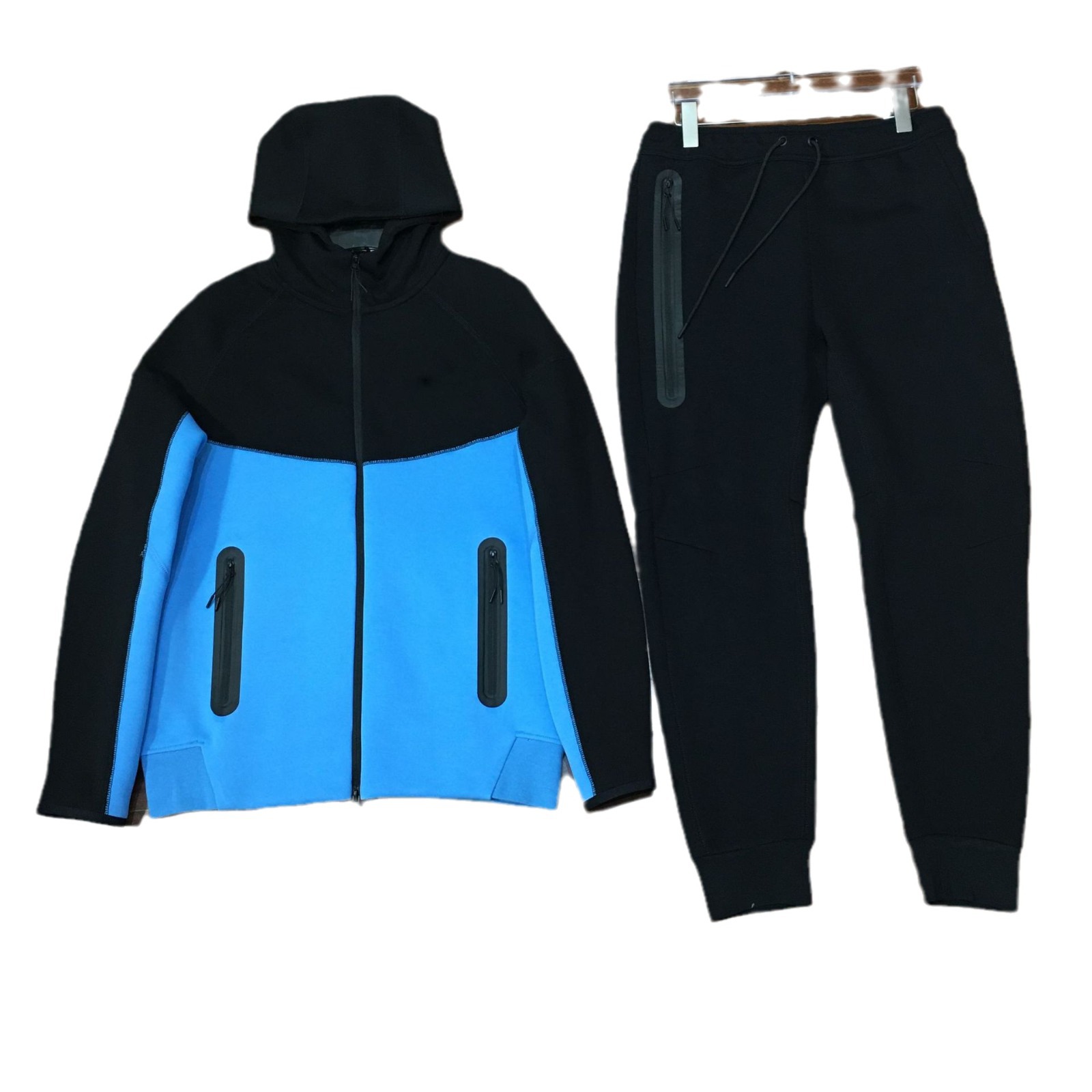 Spring and Autumn 2024 New Sports suit Men's Knitted Casual Hooded Cardigan 922 Jacket and 002 Sweatpants