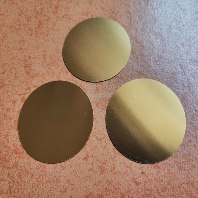 Латунный диск H62, медная пластина 0.2 0.3 0.5 0.8 1.0мм, круглый медный диск, пробитый медный кольцо-диск