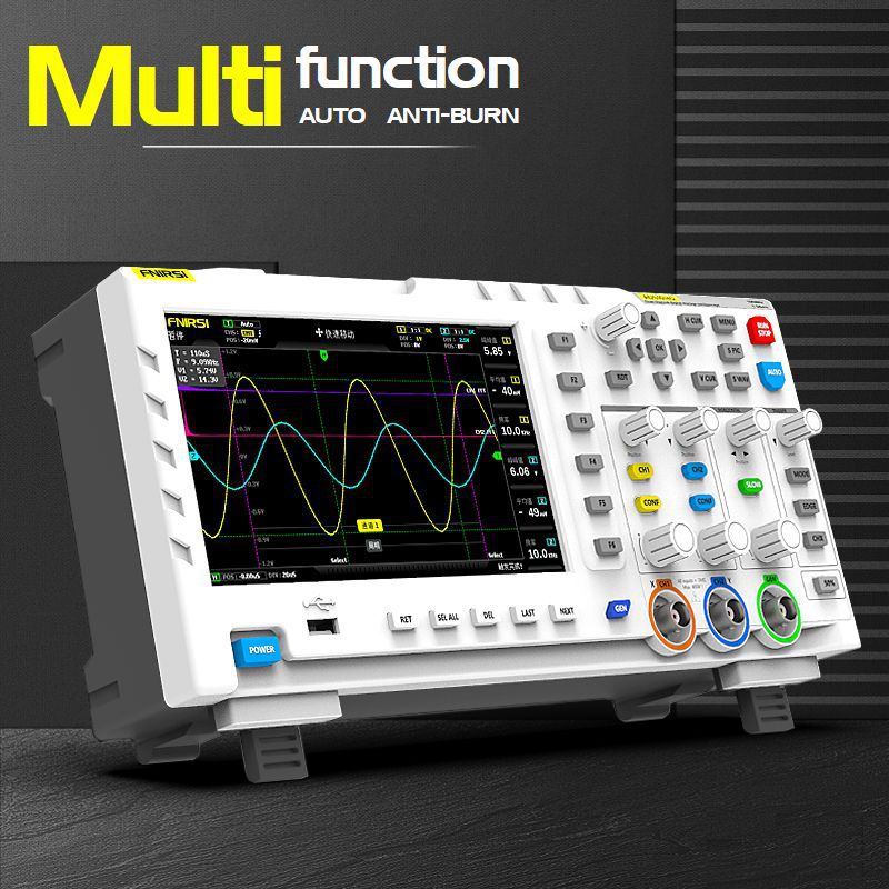 FNIRSI 1014D digital storage oscilloscope 100MHz dual channel oscilloscope signal generator
