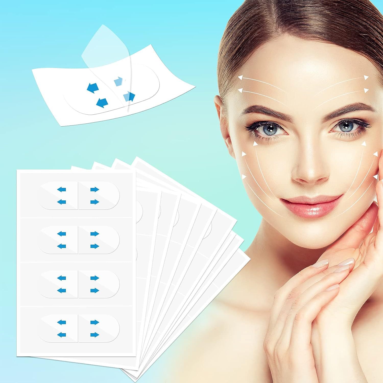 Cross-border New Invisible Face Lifting Tape Invisible Lift Patch Small Face Patch V Thin Face Patch Thin Face Patch Artifact