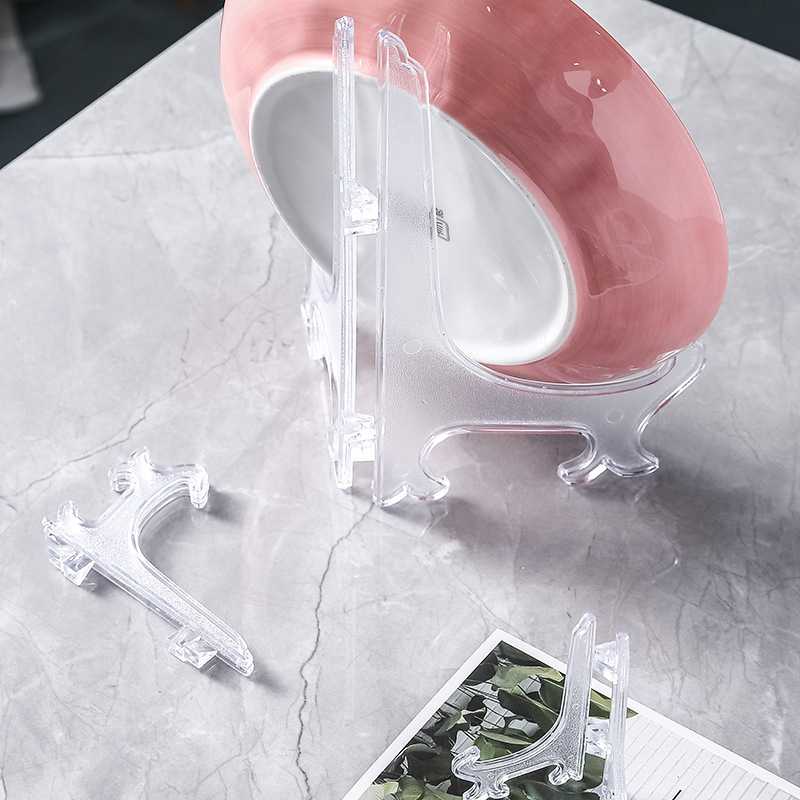 Hanging Plate Rack Ceramic Plate Rack Photo Frame Shelf Tray Shelf Tray Bracket Plastic Bracket