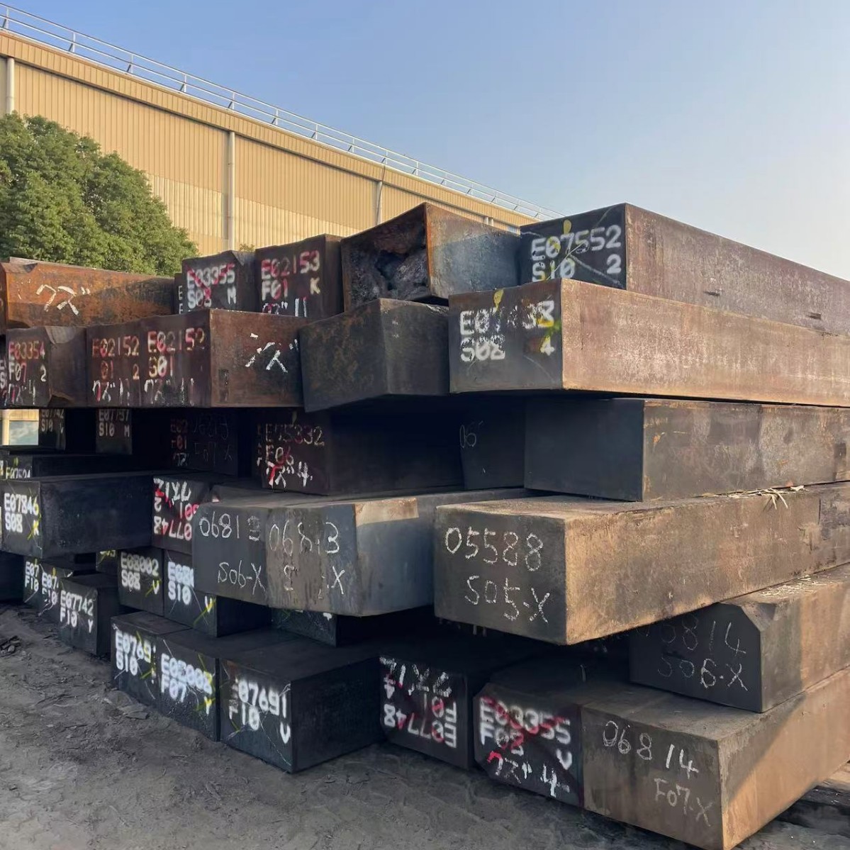 370*510 Rectangular Billet Continuous Casting Steel Billet Secondary 20Cr, for Forging of Rolled Steel