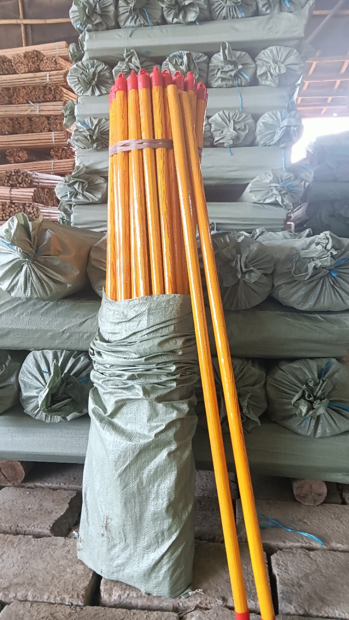 2.5cm 120cm Long Wood Grain Fuyuan Red Hook Mop Handle, Domestically Specialized Extended Wooden Type
