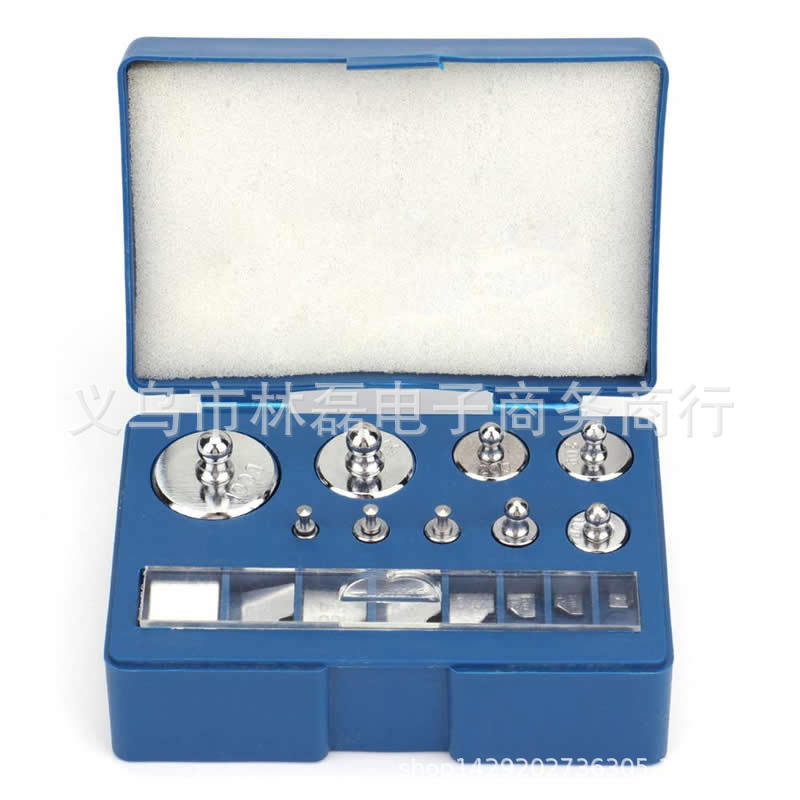 200g split student suit weight 10mg-100g steel weight suit combination chrome plating