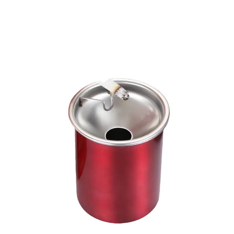 Special offer with retro limited-time household windproof steel lid stainless steel universal funnel ash living room ashtray