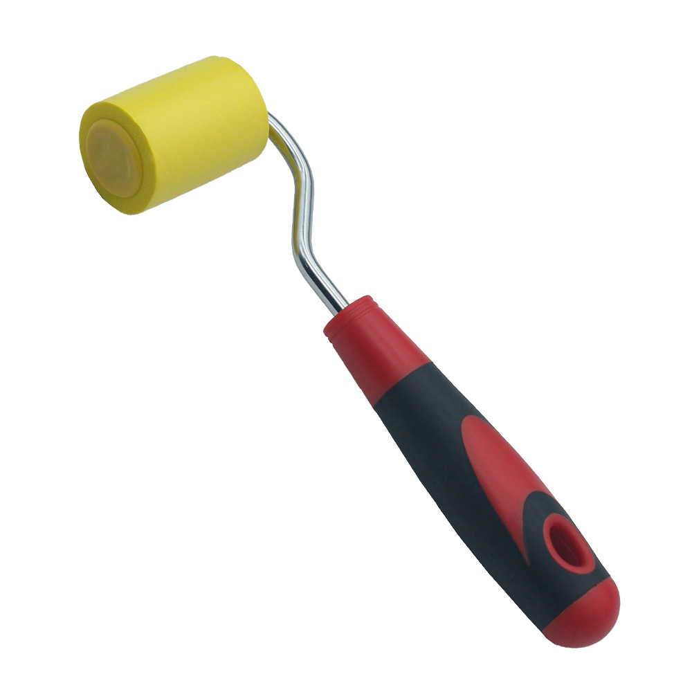 Cross-Border 2inch Rubber Roller Brush Wallpaper Seam Pressing Wheel Soft Seam Pressing Surface Adhesive Construction Tool
