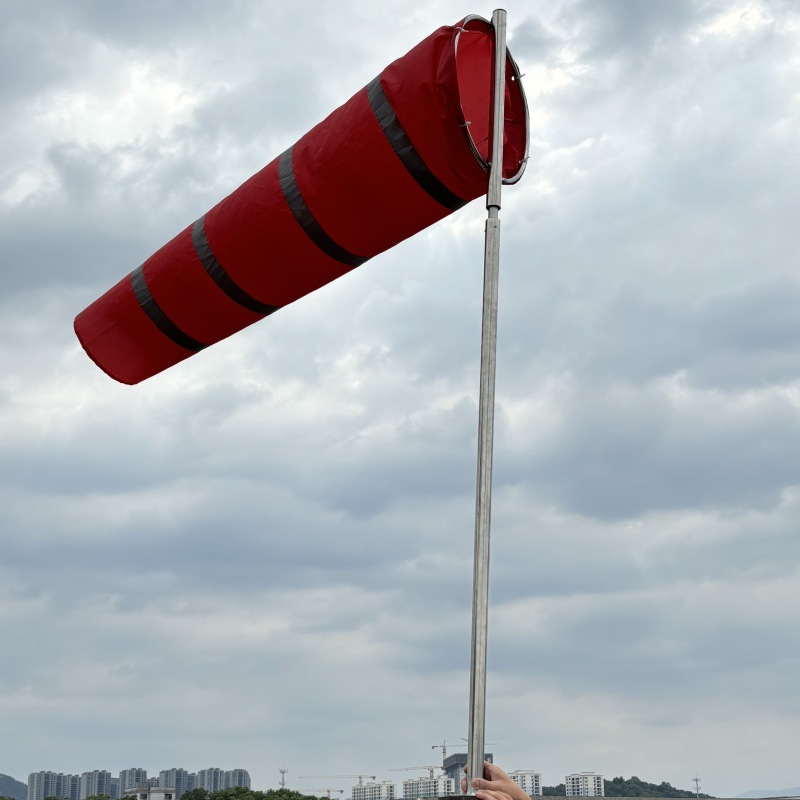 Укрепленный флюоресцентный водонепроницаемый кронштейн для флюгера из нержавеющей стали для аэропорта, химической, нефтяной и газовой отраслей, сумка для флюгера для наружного заводского контроля