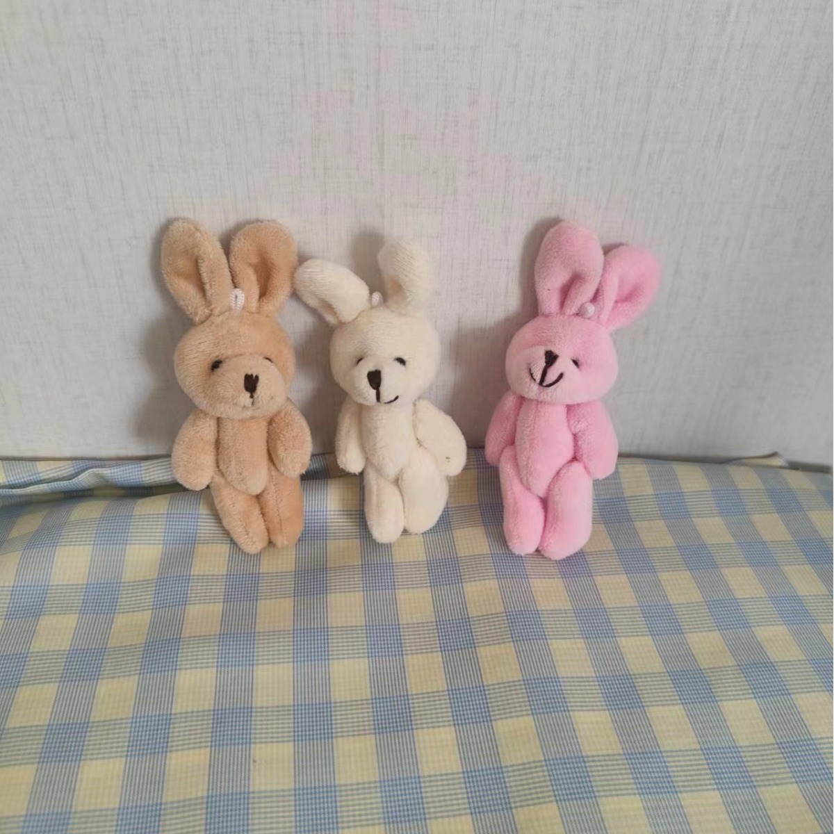 Плюшевая игрушка, 8 см, подвеска в виде кролика, рекламный подарок