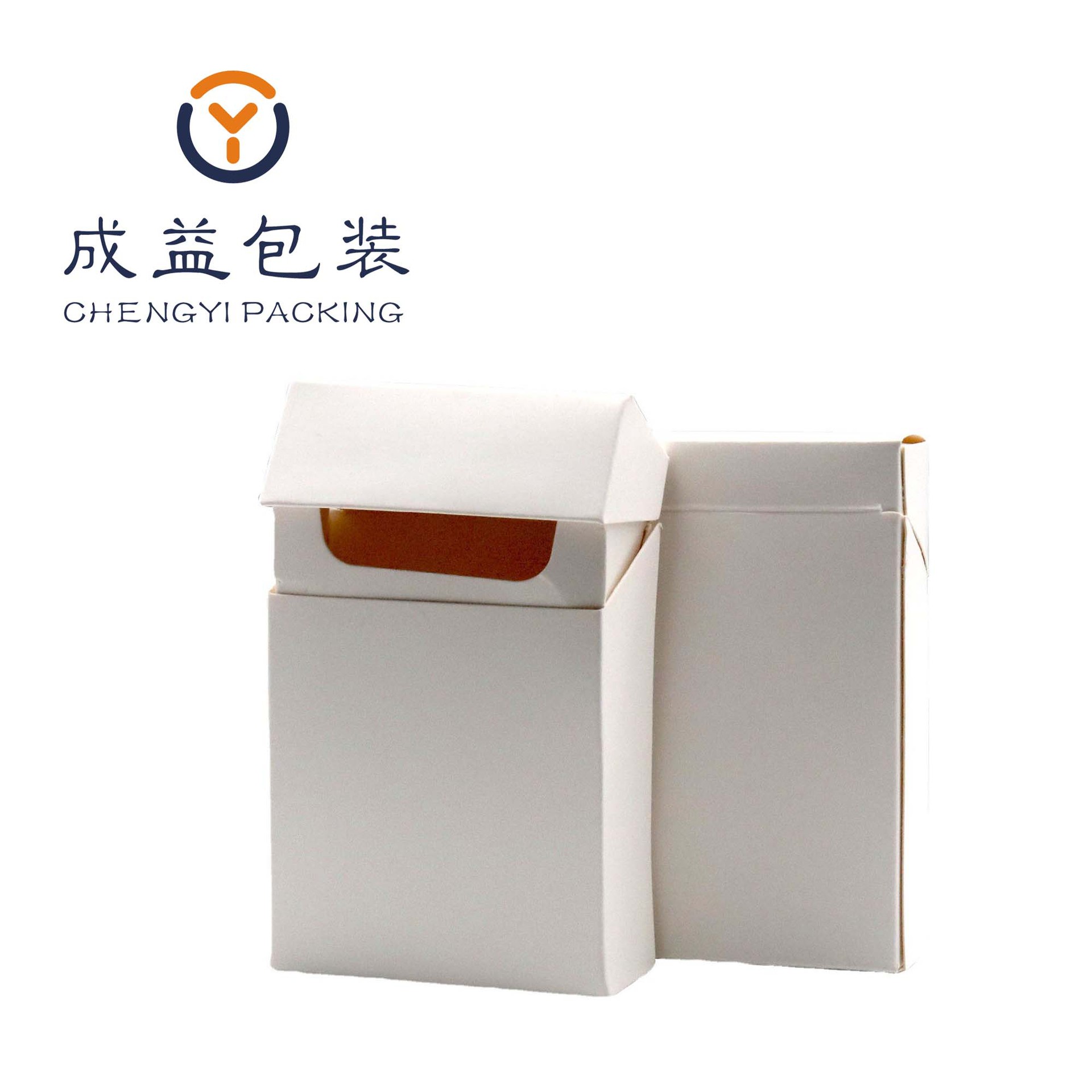 Factory Direct Sales Pure White Paper Cigarette Box Universal 20-Pack Wholesale Portable Flip-Top Paper Cigarette Box Wholesale Special Use