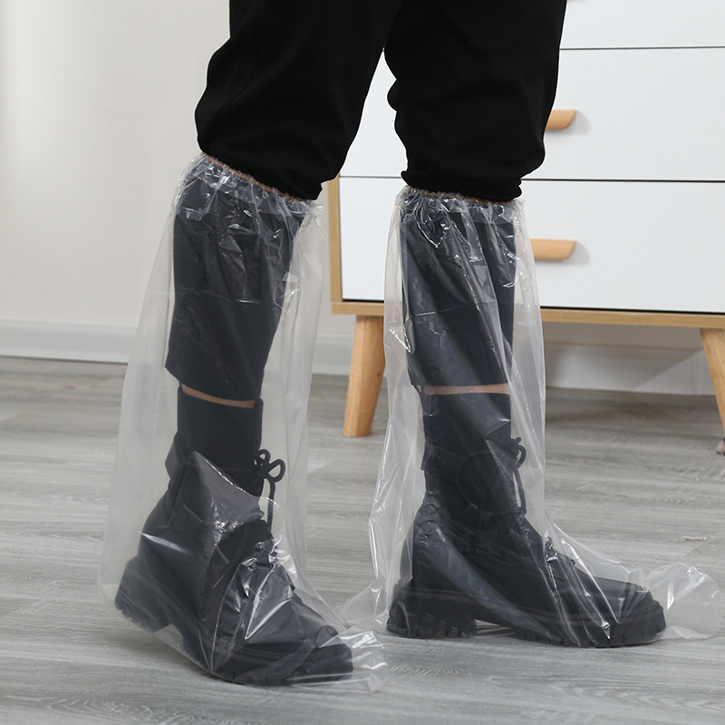 Disposable Shoe Cover Waterproof Shoe Cover Rainy Day Thickened Long Barrel Foot Cover Boot Cover Outdoor Drifting Plastic Boot Cover Wholesale