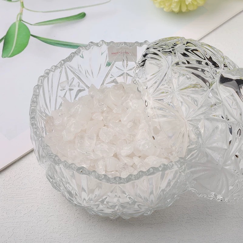 Huige Fang Crystal Natural White Crystal Crushed Stone White Crystal Demagnetizing Stone Loose Crushed Stone Crystal Pillow Manufacturer Wholesale