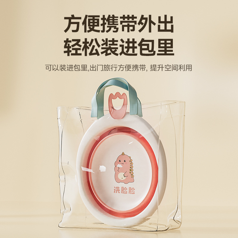 3 Pack Baby Folding Washbasin Newborn Baby Products Washbasin Three-piece Ass Ass Small Basin for Children 2