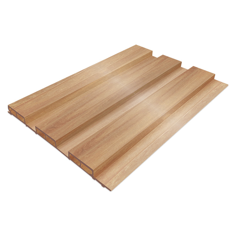 Cross-Border Pvc Grille Board Hotel Tooling Wall Veneer Board Bamboo Fiber Plastic Wood Co-Extruded Great Wall Board Wpc Fence