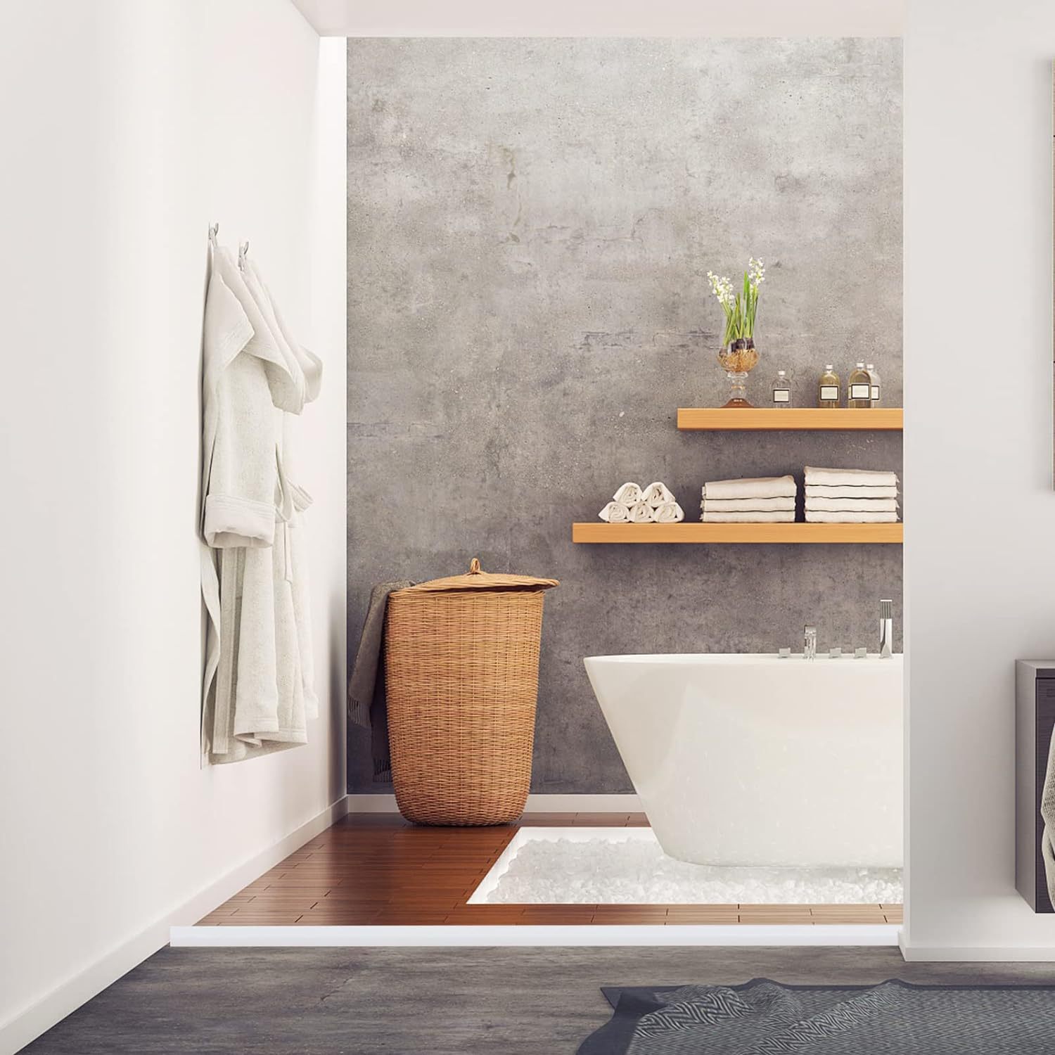 Elastic 1/4 round shaped corner, waterproof self-adhesive bezel for shower kitchen countertop sink