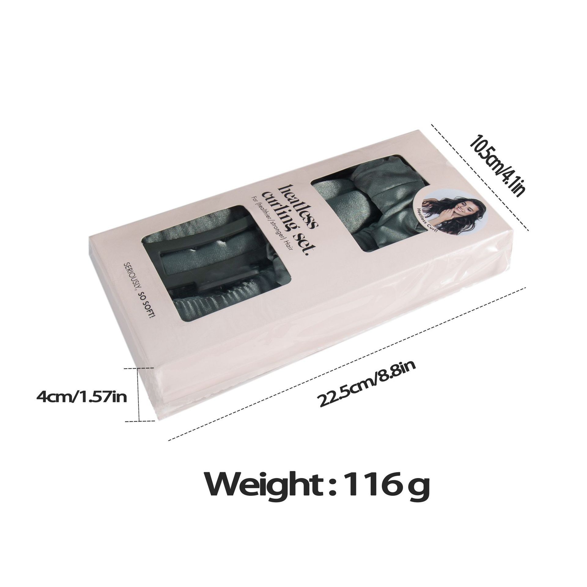 Cross border hot sale no heat sleep curling iron lazy curling hair artifact hairpin hairband suit big wave curling iron