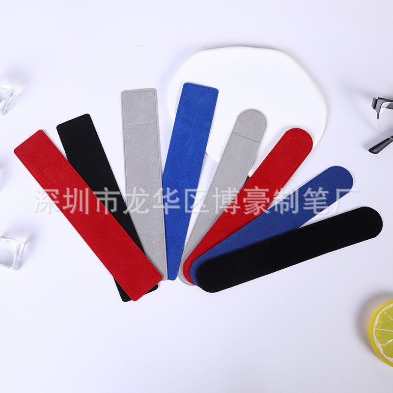 Оптовая продажа в наличии утолщенный двусторонний бархатный пенал однотонный мешок из плюша с завязками рекламный подарок канцелярские товары