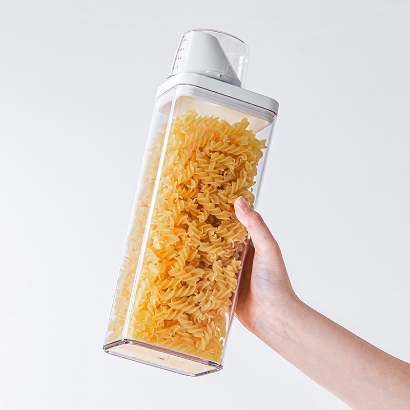 Sealed Cans Grain Storage Box Rice Noodles Grain Storage Transparent as Cans Plastic Food Grade Storage Box Wholesale
