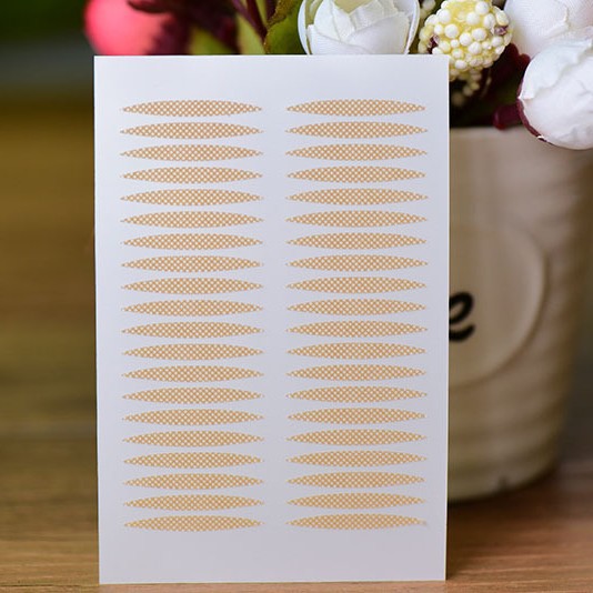 Наклейки для двойного века, крем для укладки кружев, сетчатая оливковая перламутровая основа, 20 штук невидимого производителя оптом