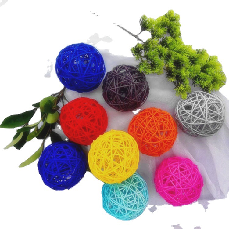 Factory Direct Sales 3cm - 80cm White Takraw Ball Decoration Corridor School Shopping Mall Kindergarten Light String Hanging Decoration