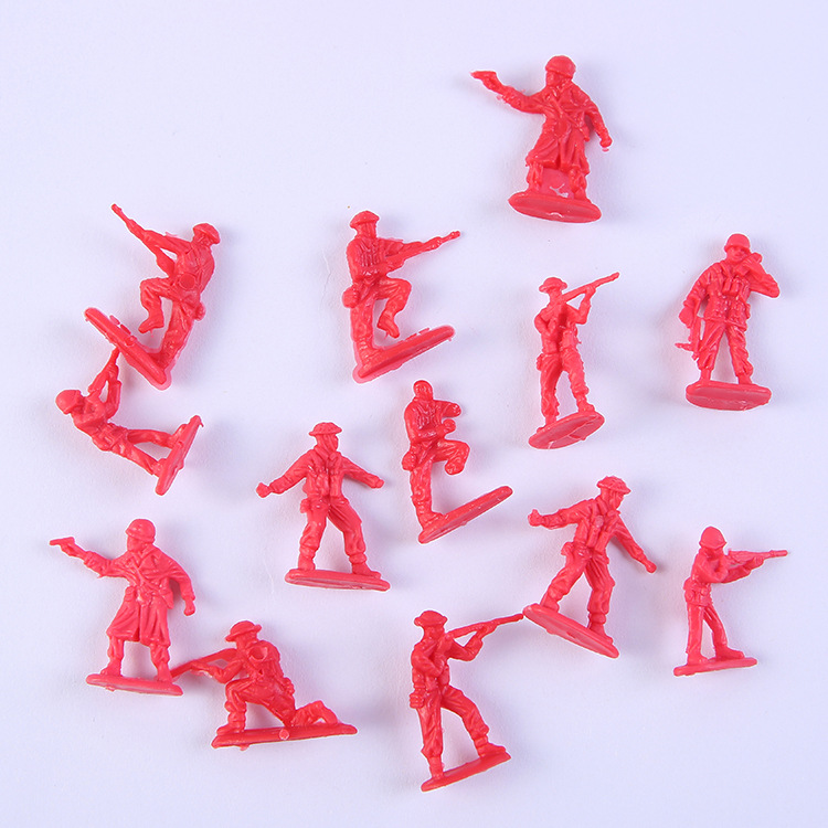 3cm Mini Soldier Wholesale Land and Air Military Soldier Model Plastic Soldier Little Man Children's War Toys