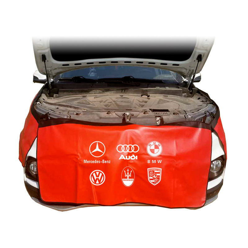 In stock car repair fender protective pad washed leather three-piece auto repair maintenance Fender body protective cloth