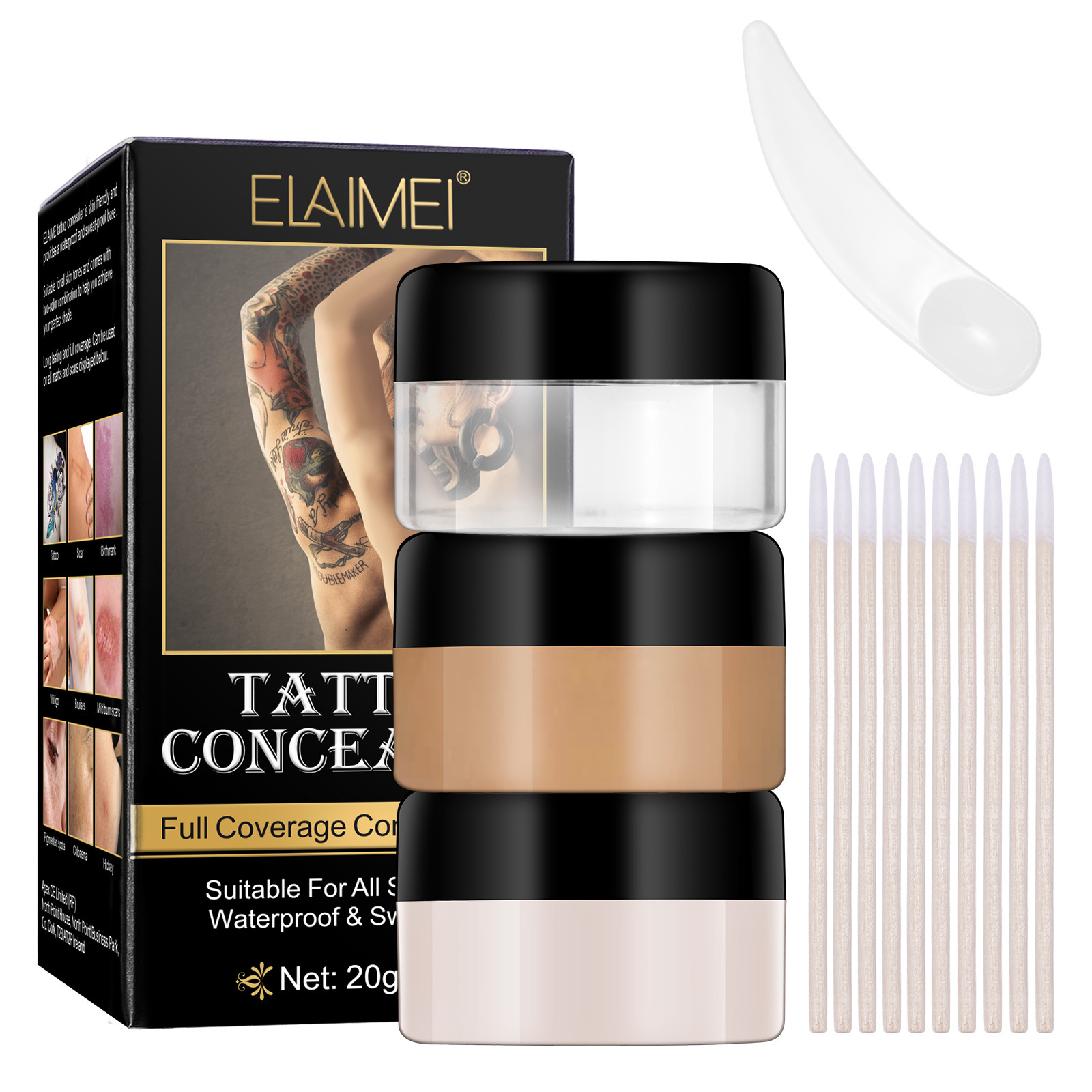Cross-Border Elaimei Tattoo Concealer Tattoo Concealer