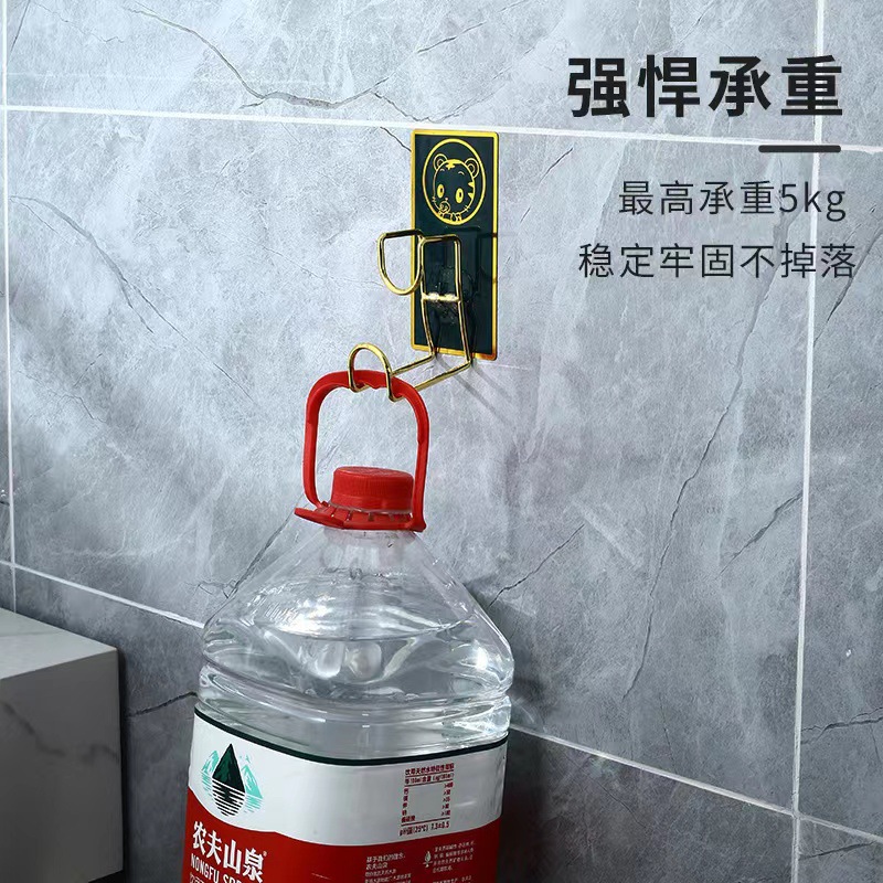 Gold-plated washbasin rack punch-free washbasin rack wall-mounted bathroom storage bathroom washbasin