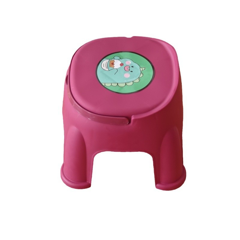 Wholesale Household Small Stools, Plastic Square Stools, Baby Low Stools, Shoe-Changing Stools, Cartoon Children's Portable Thickened Plastic Stools