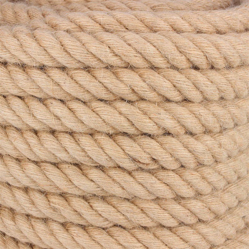 Three-strand manila rope Marine Manila rope, sisal rope, white brown rope, jute rope factory direct sales