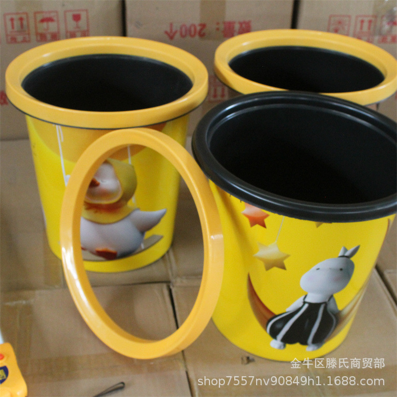 5 yuan store trash can trash basket 80 pcs/piece random color