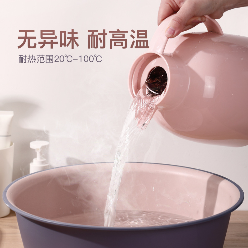 Casual Household Washbasin Plastic Laundry Foot Soak Large Student Dormitory Laundry Thickeneded High Temperature Resistant Small Basin