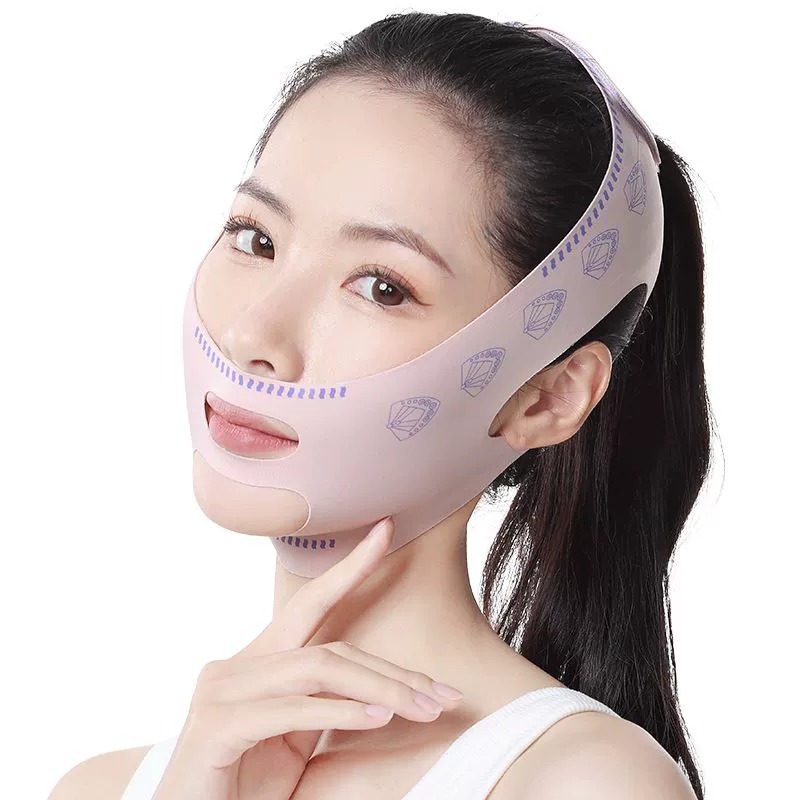 Skinny V-Face Bandage Lifting Tighting Facial Face French Pattern Drooping Sleeping Face Carving Face Mask Full Face Lifting Artifact