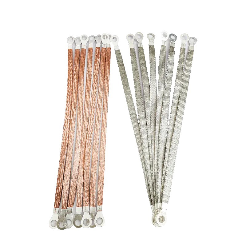 Yusong bridge ground wire cross-ground connecting line double-headed docking 2.5/4/6 square meters pure copper ground wire braided wire
