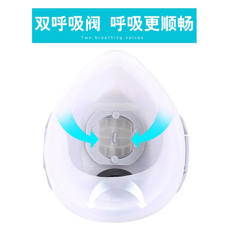 Tangfeng 1201 Silicone Dust Mask Anti-industrial Dust Breathable Easy Breathable Welding Grey Gas Mask Filter Cotton