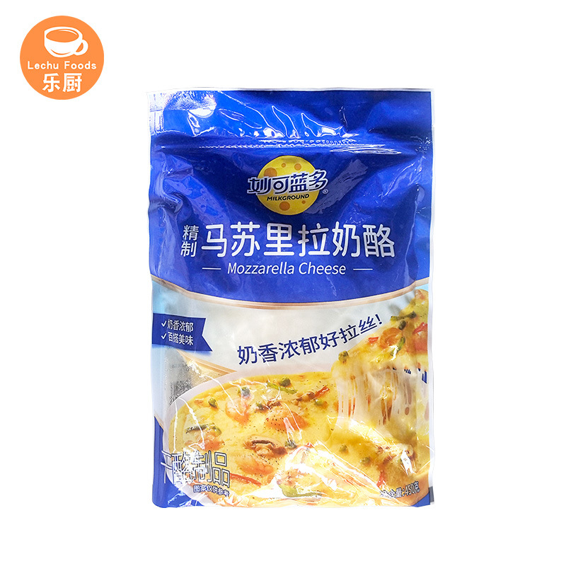 Miao Ke Blue Mozzarella Cheese Crushed 450g*24 Packs/family Pack/pizza Strips Mochi Crushed