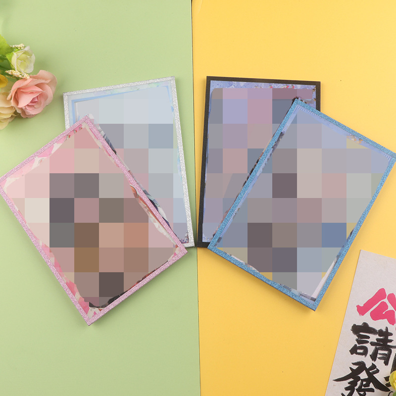 Double Flash Acrylic Color Paper Custom Laser Hot Gold Paper Color Card Animation Secondary Peripheral Gift Sign Drawing Board Customization