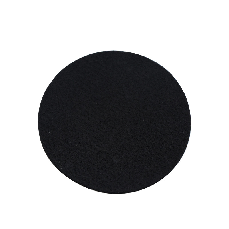 Cross-Border Fireproof Cotton Incense Burner Pad Black Aluminum Foil High Temperature Resistant Flame Retardant Cotton Custom Incense Coil Round Square Insulation Pad