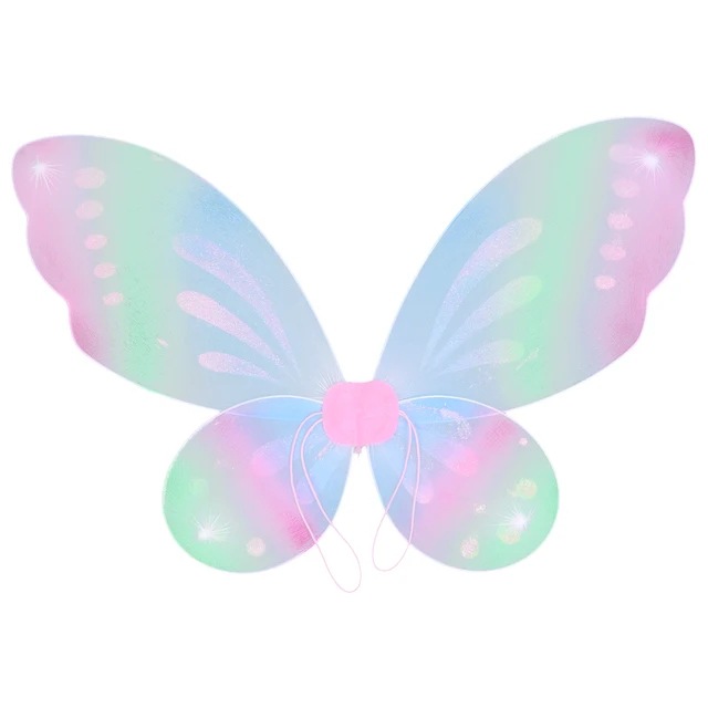 Girls Princess Stockings Butterfly Wings Dress up Angel Princess Set Children's Birthday Party Performance Back Decoration