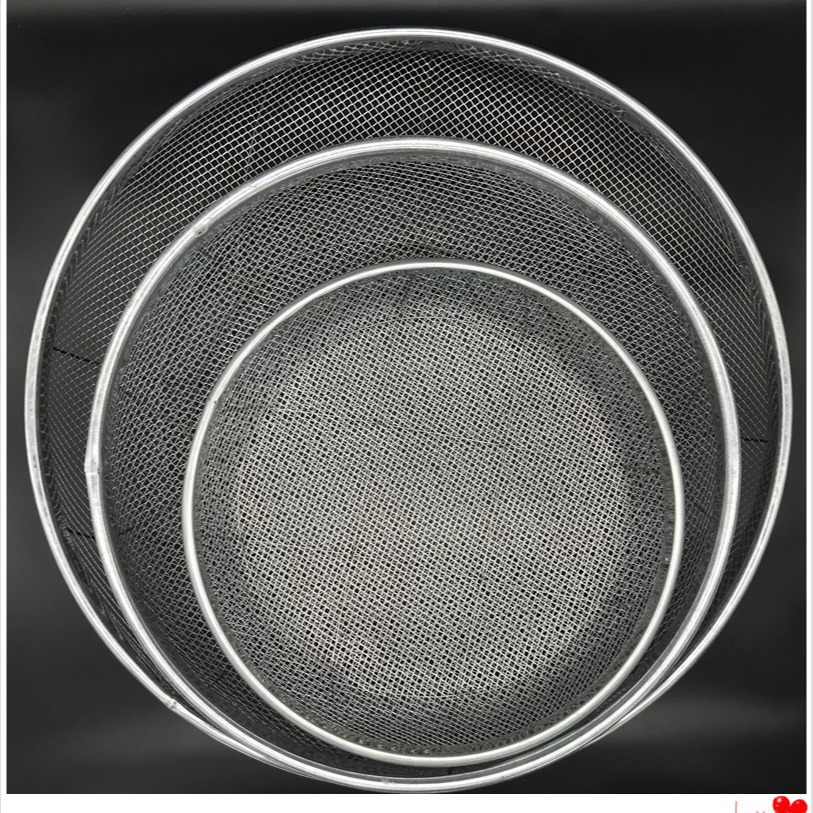 Сито для строительных площадок, поставка для удаления песка, круглое фильтровое сито, железное сито