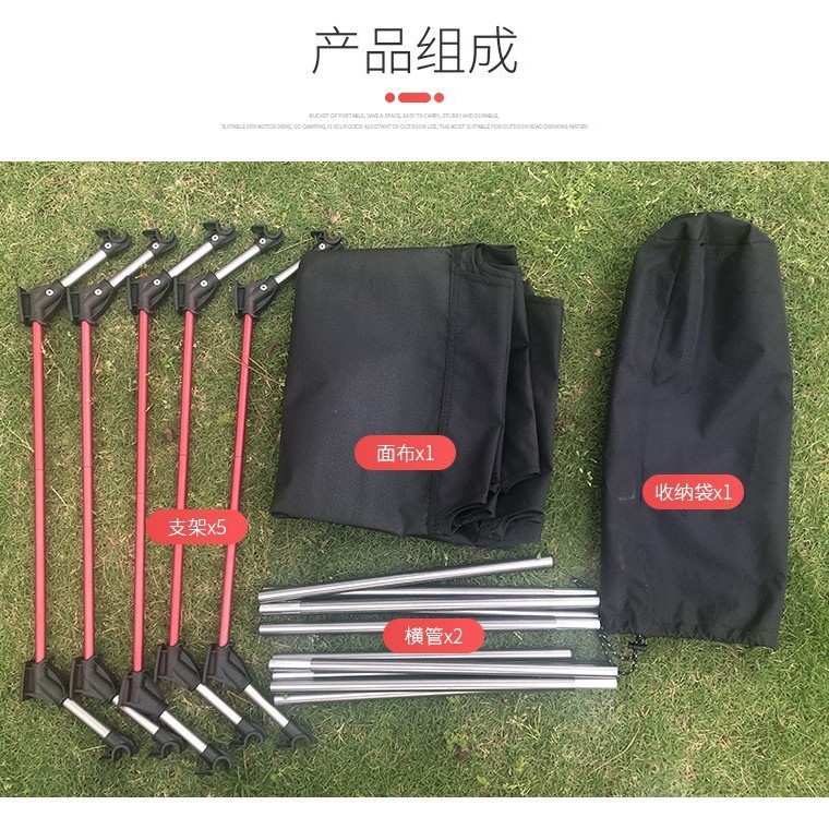 Outdoor Aluminum Alloy Folding Bed Detachable Lunch Break Bed Ultra Light Single Bed Camping Combination Camp Bed Folding Bed