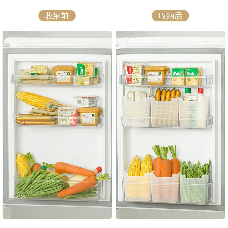 Refrigerator side door storage box food food vegetable fruit classification crisper sundries storage box ginger garlic storage box
