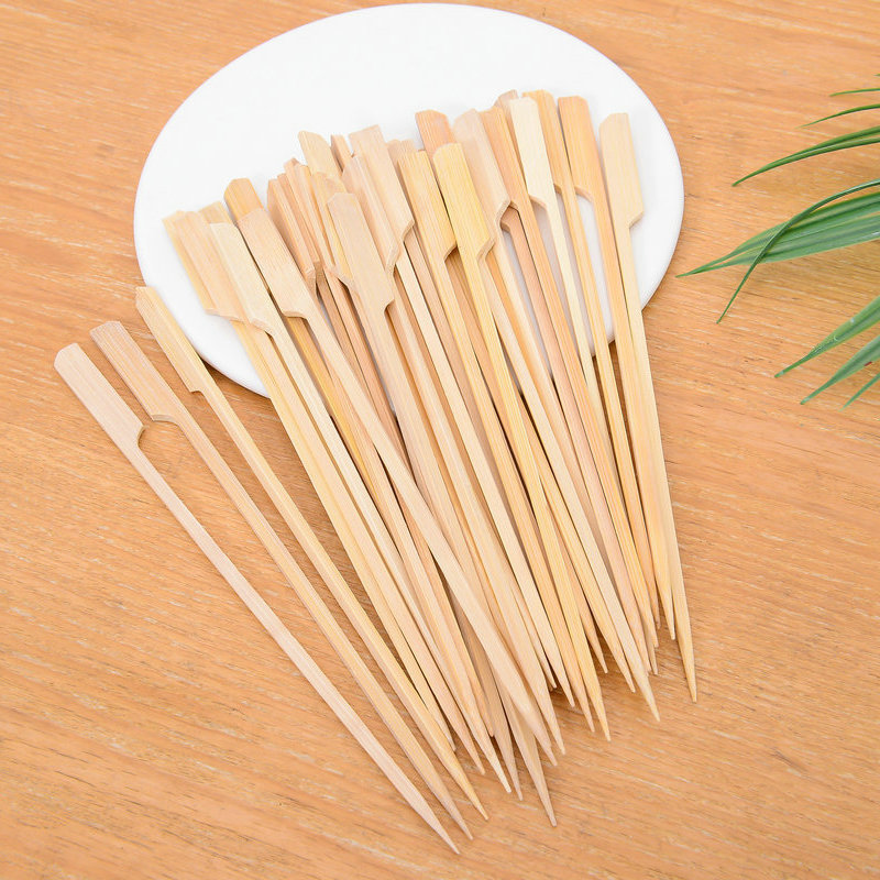 Guandong boiled bamboo stick iron gun string disposable string stick commercial iron gun string bowl chicken barbecue stick with handle bamboo stick